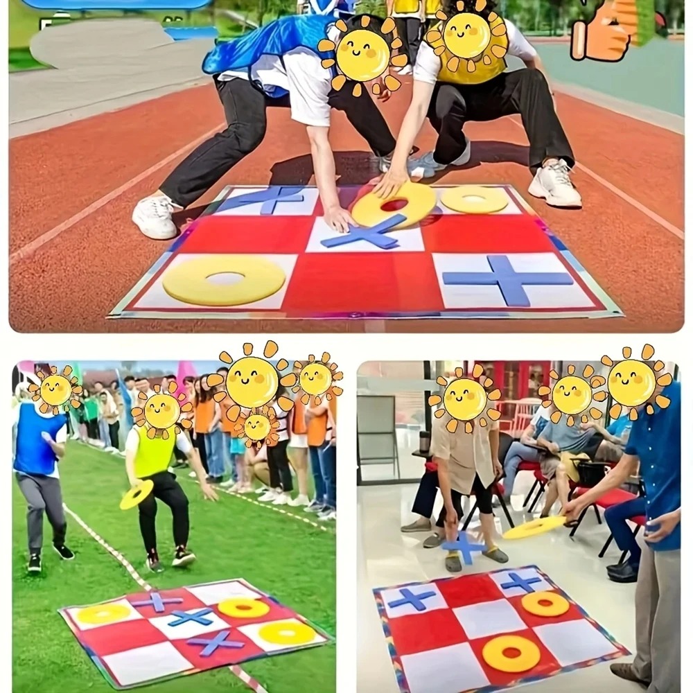 Party Games Group - Tic-Tac-Toe-Spiel, interaktives Freizeitsport- und Teambuilding-Spiel für