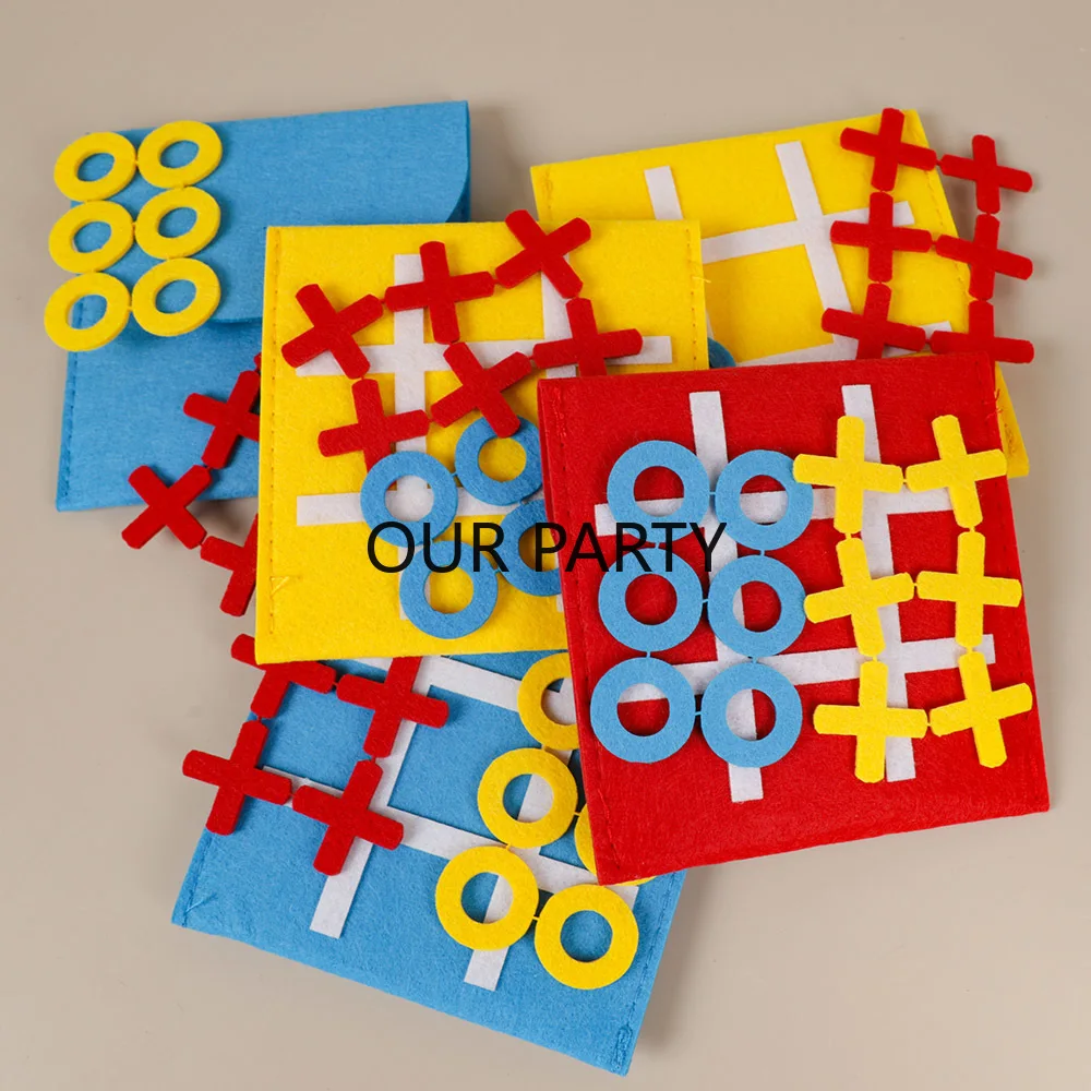 Party Games Easter For Family - 5 Sets Filz Tic Tac Toe