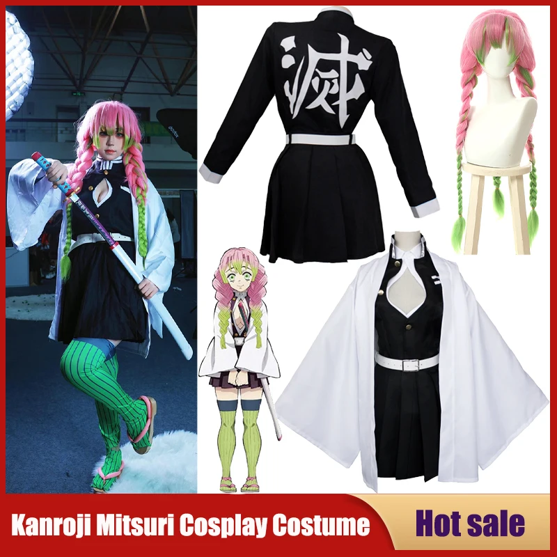 Party Games For Adults And Kids - Anime Kanroji Mitsuri Cosplay Kostüm Kimetsu