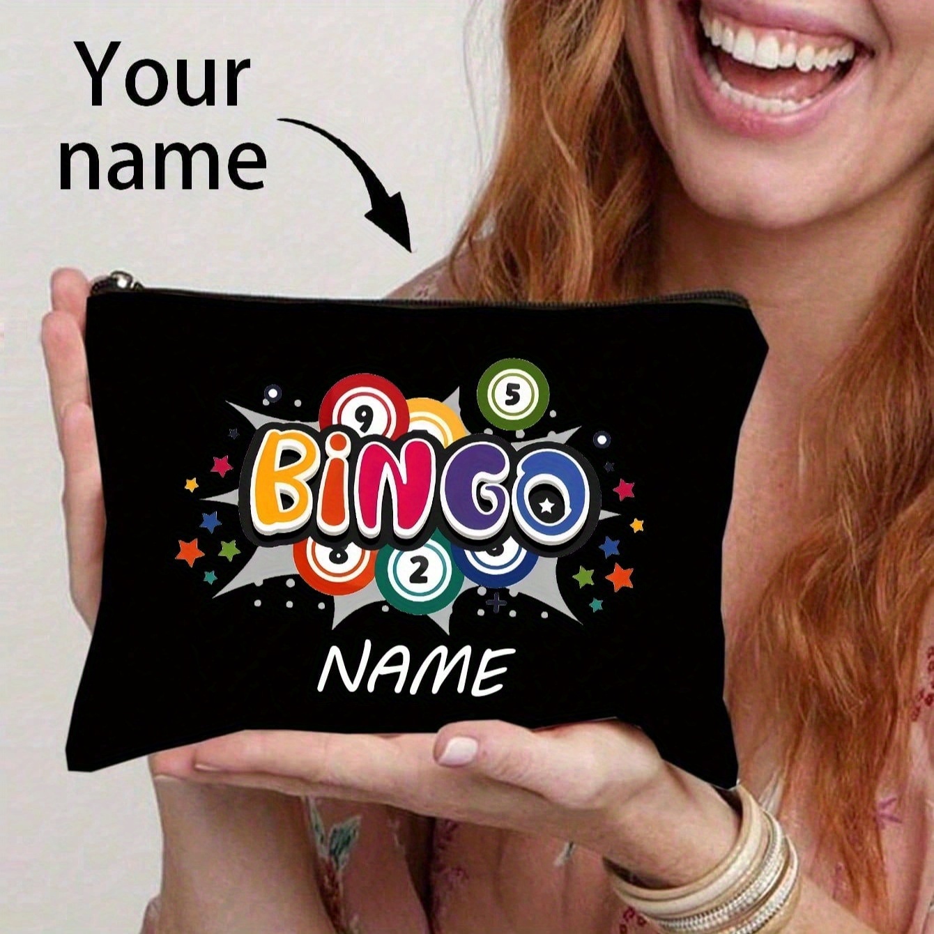 Party Games Name - Personalisierte Bingo-Spiel-Tragetasche, individuelle Bingo-Taschen mit Namen,