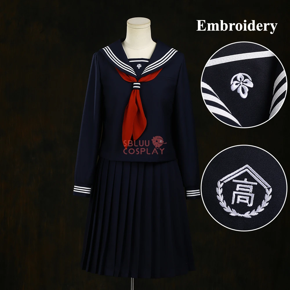 Party Games School - SBluuCosplay Shimizu Hinako Cosplay Kostüm Stickerei