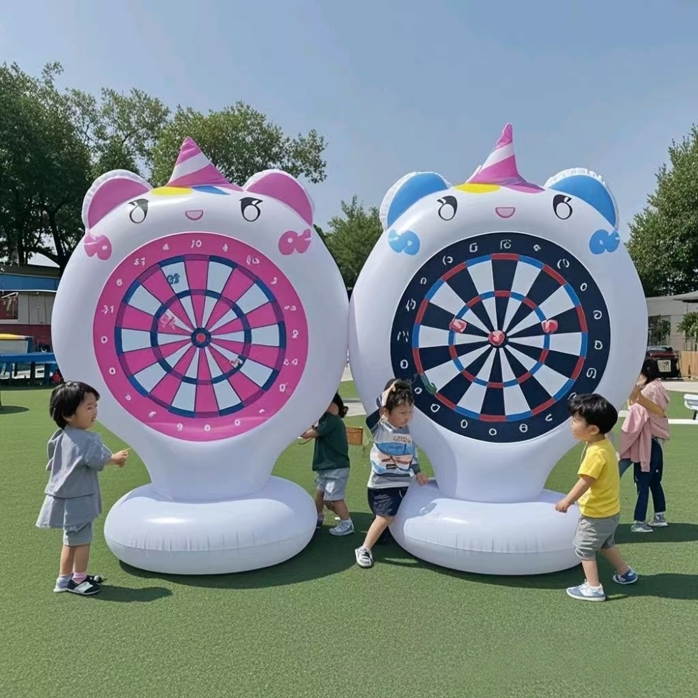 Party Games Kids Outdoor - Aufblasbare Einhorn Werfen Spiel Ziel Klebrige