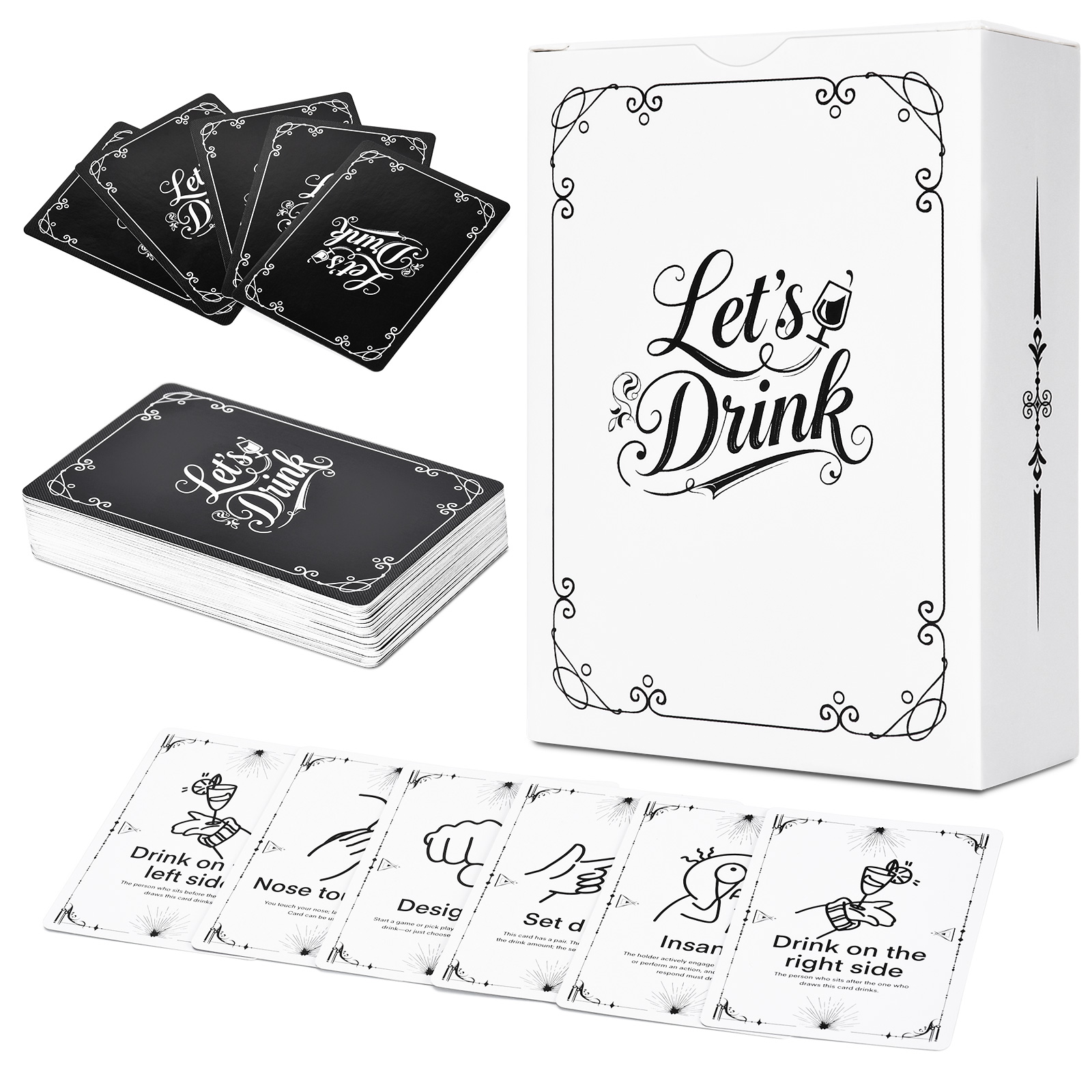 Party Games Adult Birthday - Trinkspielkarten für Erwachsene – 52 urkomische