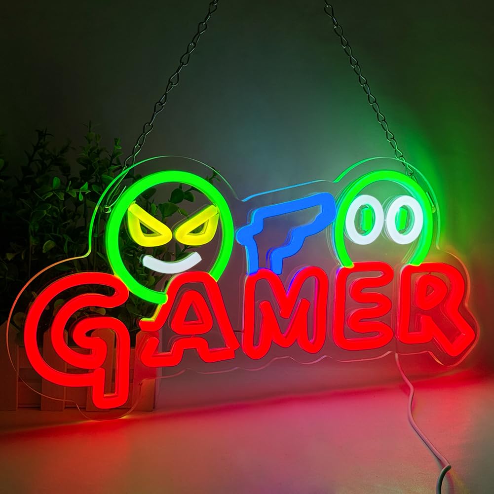 Gamer Neon-Schild LED-Wandleuc – Party Games School Bewertung und Preis
