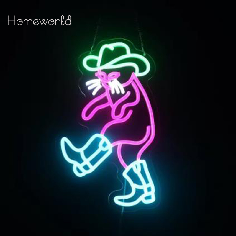 Cowboy Katze Neon Licht Zeiche – Party Games Shop Bewertung und Preis
