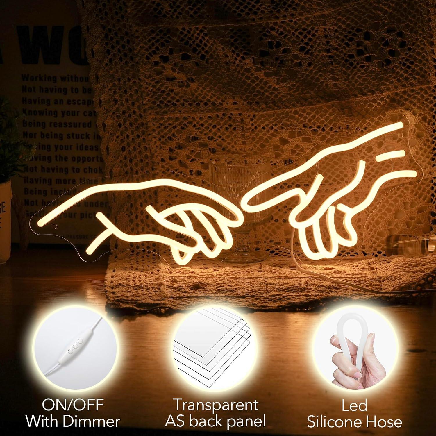 Geste der Hände Gottes Neon-Sc – Party Games Shop Bewertung und Preis