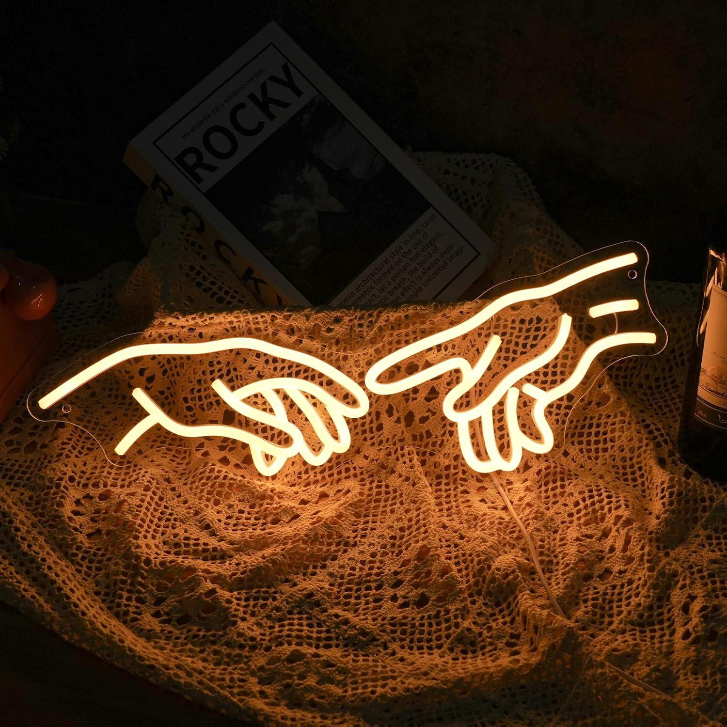 Geste der Hände Gottes Neon-Sc – Party Games Shop Bewertung und Preis