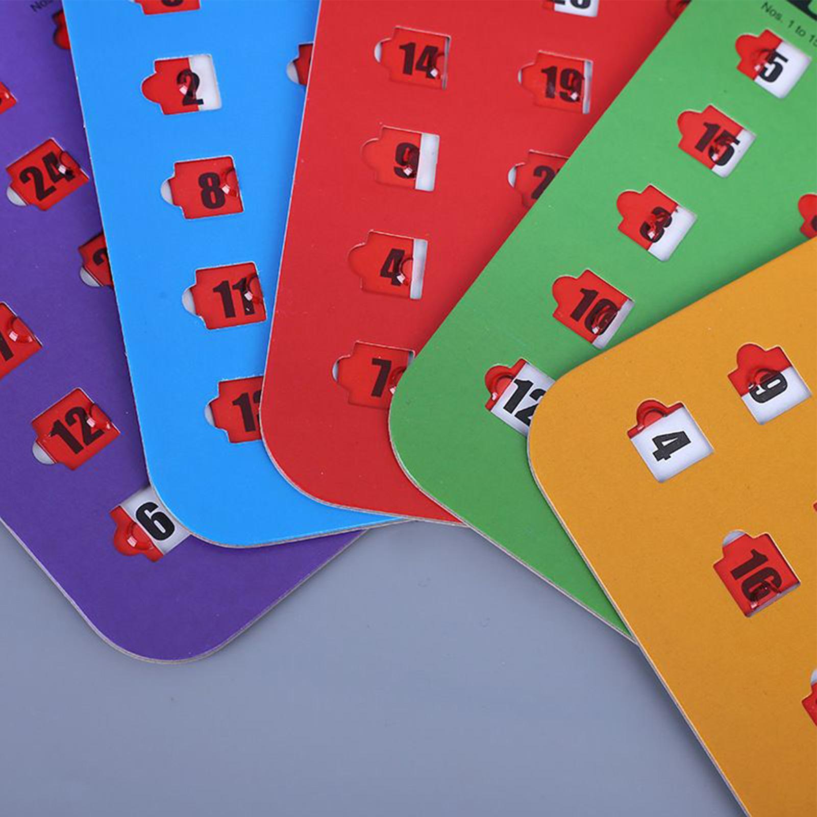 5 Stück Schiebe-Bingo-Spielkar – Party Games Board Game Bewertung und Preis