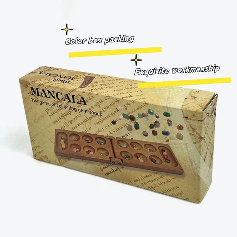 Antikes Mancala-afrikanisches  – Party Games Board Game Bewertung und Preis