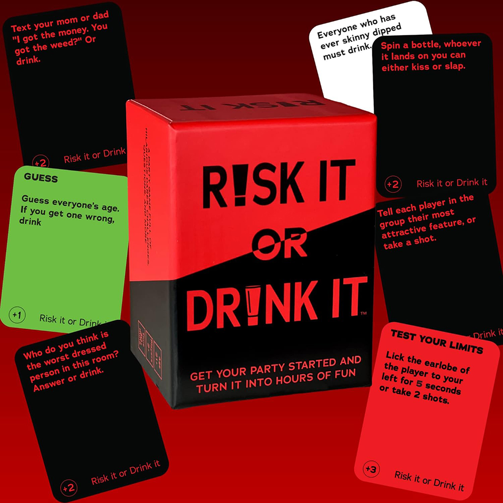 Risk It Or Drink It, lustiges  – Party Games Questions For Adults Bewertung und Preis