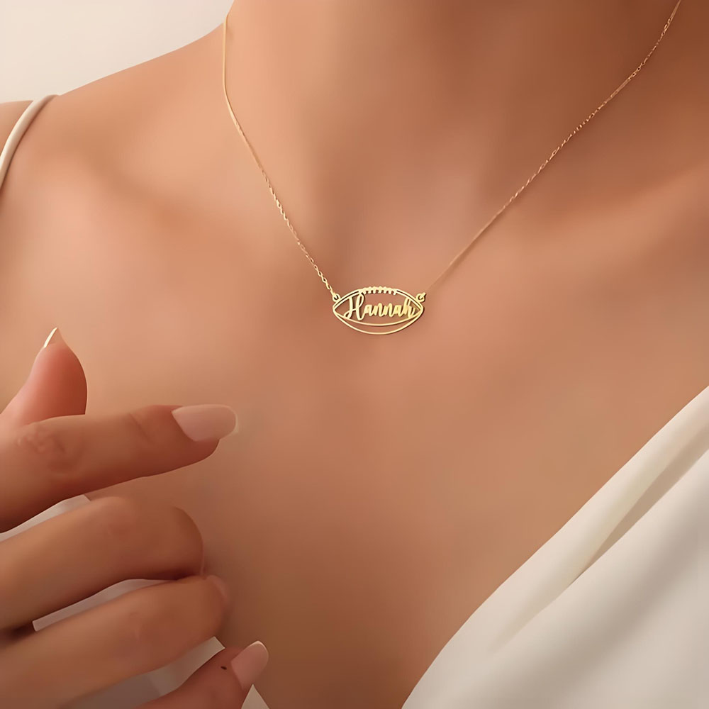 18K Gold Personalisierte Fußba – Party Games Name Bewertung und Preis
