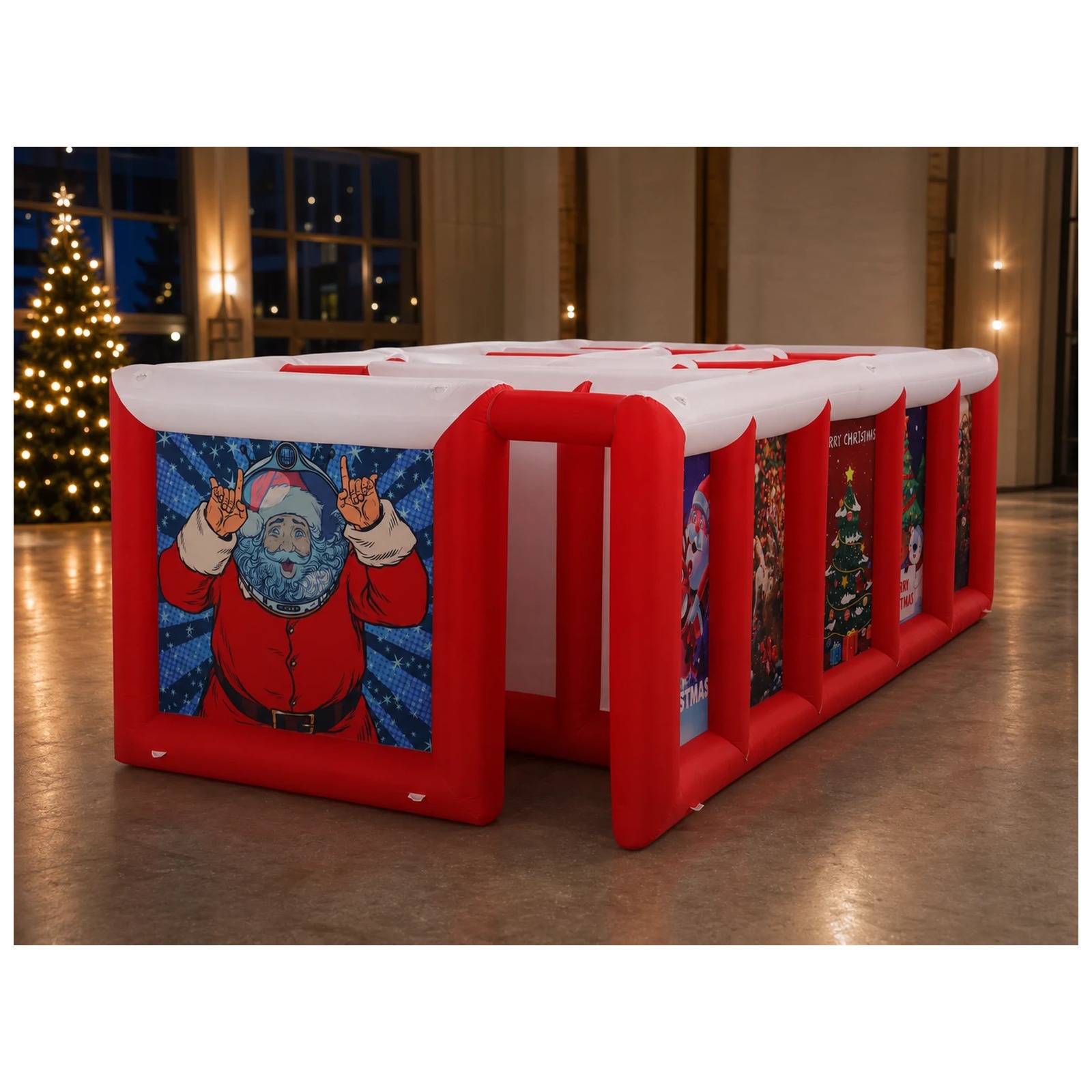 Großes rot-weißes aufblasbares – Party Games Kids Outdoor Bewertung und Preis