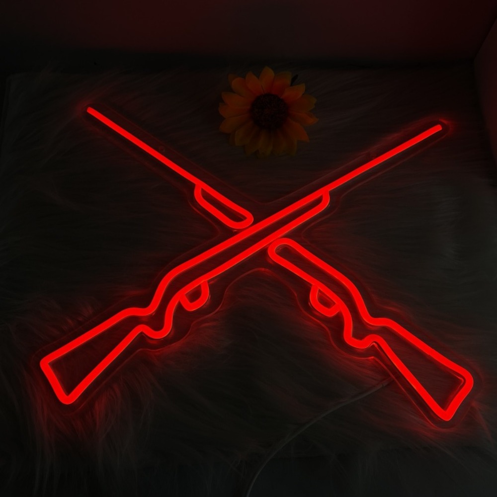 Doppelgewehr-Neonlichter, Wand – Party Games Shop Bewertung und Preis