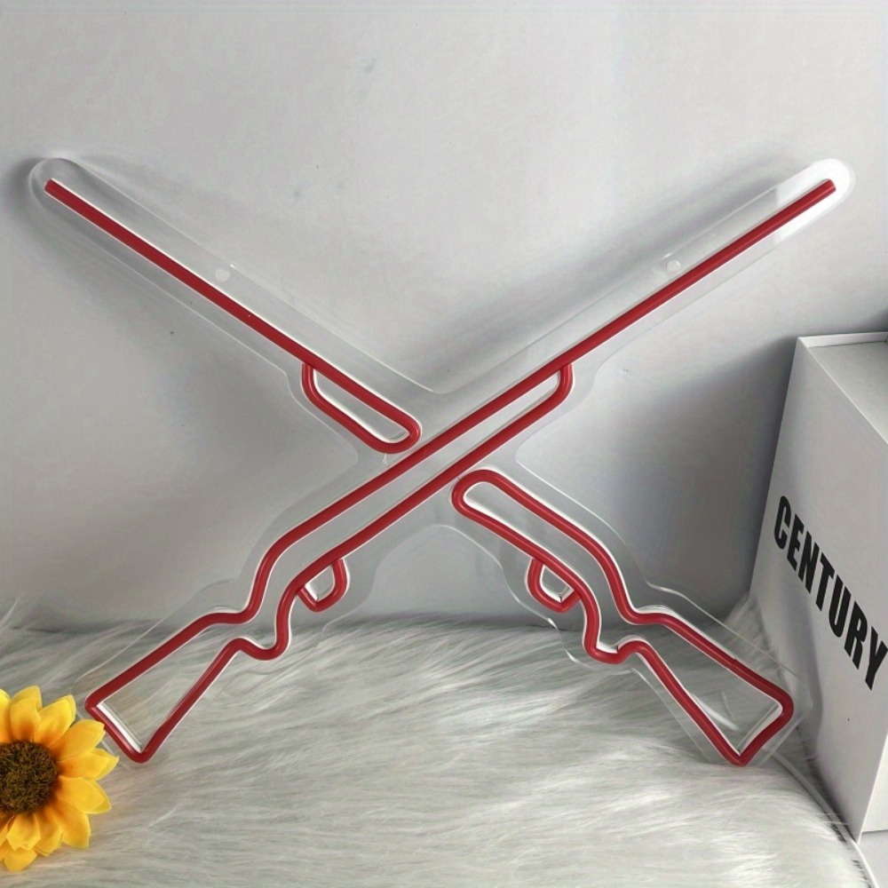 Doppelgewehr-Neonlichter, Wand – Party Games Shop Bewertung und Preis