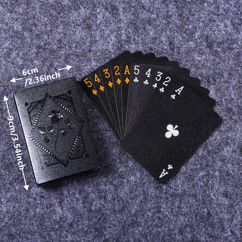 Farbe Schwarz Gold Spielkarten – Party Games Group Bewertung und Preis